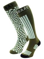 Poederbaas Skisokken 2-pack Olive Green-39/42