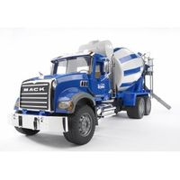 bruder MACK Granite truck met betonmixer modelvoertuig 02814 - thumbnail