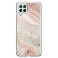 Samsung Galaxy A22 4G siliconen hoesje - Marmer waves