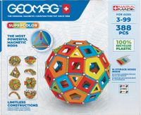 Geomag bouwpakket Super Color Recycled Masterbox 388-delig - thumbnail