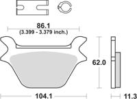 TRW remblokken "mcb 583" brake pad mcb 583 pc organic perf.comfort