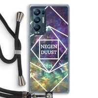 Negenduust ruimte: Oppo Find X3 Neo Transparant Hoesje met koord