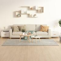 Salontafels 2 st 50x50x40 cm bewerkt hout hoogglans wit