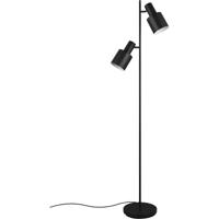 LED Vloerlamp - Trion Guido - E27 Fitting - 2-lichts - IP20 - Voetschakelaar - Mat Zwart - Metaal LED Vloerlamp - Trion Guido - E27 Fitting - 2-lichts - IP20 - Voetschakelaar - Mat Zwart - Metaal