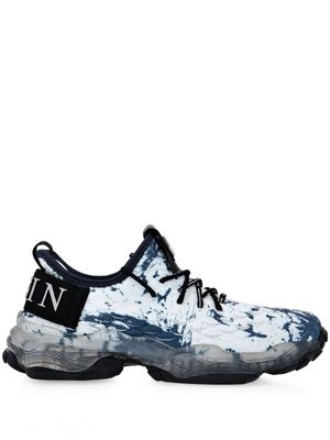 Philipp Plein baskets Runner Hyper $hock - Bleu Philipp Plein baskets Runner Hyper $hock - Bleu