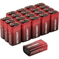 VOLTCRAFT VC-16107985 9V batterij (blok) Alkaline 550 mAh 9 V 20 stuk(s)