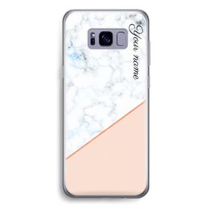 Marmer in stijl: Samsung Galaxy S8 Plus Transparant Hoesje