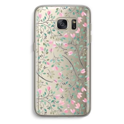 Sierlijke bloemen: Samsung Galaxy S7 Transparant Hoesje