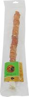 Natuurlijke snack zak gedraaide stick met kip 40 cm - Gebr de boon