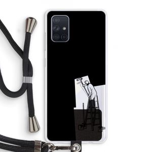 Musketon Painter: Samsung Galaxy A71 Transparant Hoesje met koord