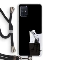 Musketon Painter: Samsung Galaxy A71 Transparant Hoesje met koord
