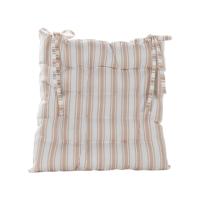 Stoelkussen 38x38 cm Ivoor Streep - Annas collection