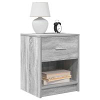 Nachtkastjes 2 st met lade 40x34x50 cm grijs sonoma eiken