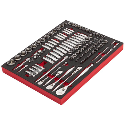Milwaukee Foam inlay Ratel en dopsleutelset 1/4", 3/8", 1/2" - 4932498518