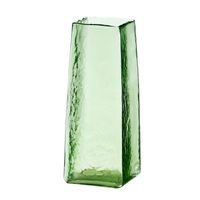 Vaas 10x10x25 cm IDUNA glas olijf groen