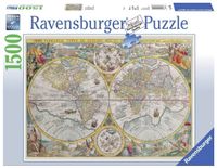 Ravensburger puzzel 1500 stukjes Wereldkaart 1594