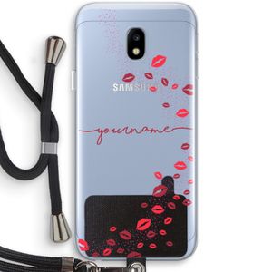 Kusjes: Samsung Galaxy J3 (2017) Transparant Hoesje met koord