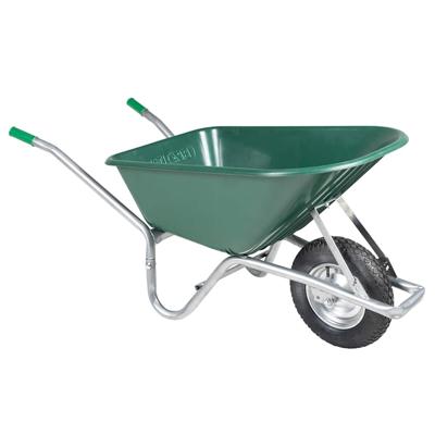 Kruiwagen 90 L 150 kg gegalvaniseerd staal en kunststof groen