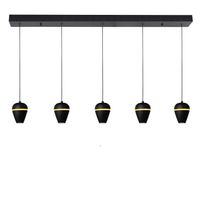 Hanglamp Singapore zwart 5 lichts