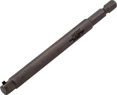 HAZET Kracht-verloopdoppen 8508S-4 · 1/4 inch (6,3 mm) zeskant massief · 1/4 inch (6,3 mm) vierkant massief · Lengte: 100 mm