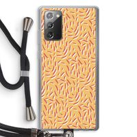 Camouflage: Samsung Galaxy Note 20 / Note 20 5G Transparant Hoesje met koord