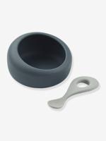 Sparia kom+lepel silicone LIEWOOD blauw