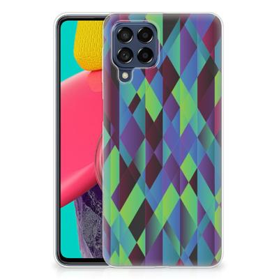 Samsung Galaxy M53 | TPU Hoesje | Abstract Green Blue