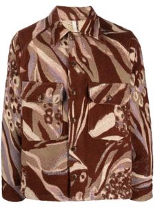 Sunflower veste boutonnée Animal CPO - Marron