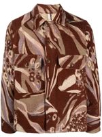 Sunflower veste boutonnée Animal CPO - Marron