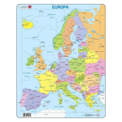 Selecta Larsen legpuzzel kaart europa, 37st.