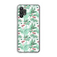 Flamingo bladeren: Samsung Galaxy A32 5G Transparant Hoesje