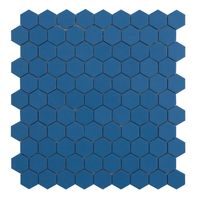 Tegelsample: By Goof hexagon mozaïek blauw 30x30