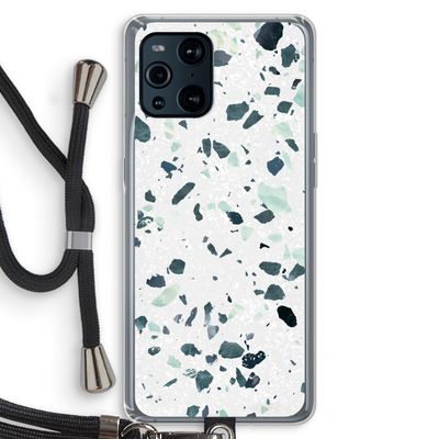 Terrazzo N°2: Oppo Find X3 Transparant Hoesje met koord
