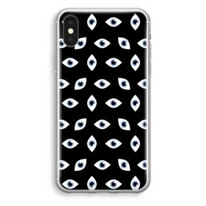 Eyes pattern: iPhone X Transparant Hoesje