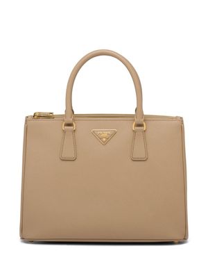 Prada grand sac Galleria en cuir - Tons neutres