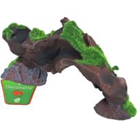Boon Aquarium Ornament Boomstronk Brug met Mos - Polyresin Aquariumdecoratie 17x4,5cm Veilig & Duurzaam