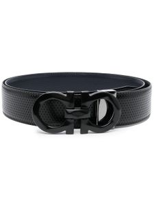 Ferragamo ceinture ajustable à boucle Gancini - Noir