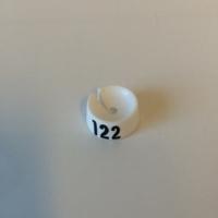MB wit/zwart 122 voor op kledinghanger