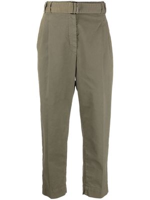 Brunello Cucinelli pantalon crop à poches cargo - Vert