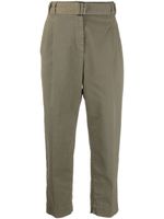 Brunello Cucinelli pantalon crop à poches cargo - Vert