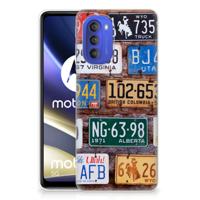 Motorola Moto G51 5G | Siliconen hoesje | met foto Kentekenplaten