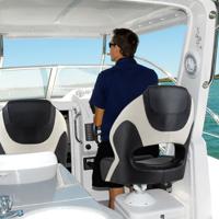 Opklapbare Bootstoel van Waterdicht PVC Leer Gestoffeerde Visstoel met 53 cm Hoge Rugleuning Gebogen Armleuningen voor Vistoerisme Opklapbare Bootstoel van Waterdicht PVC Leer Gestoffeerde Visstoel met 53 cm Hoge Rugleuning Gebogen Armleuningen voor Vistoerisme