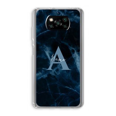 Midnight Marble: Xiaomi Poco X3 Pro Transparant Hoesje