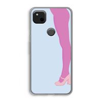Pink panty: Google Pixel 4a Transparant Hoesje