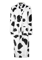 Badrock Badjas dames koeienprint - zacht fleece - thumbnail