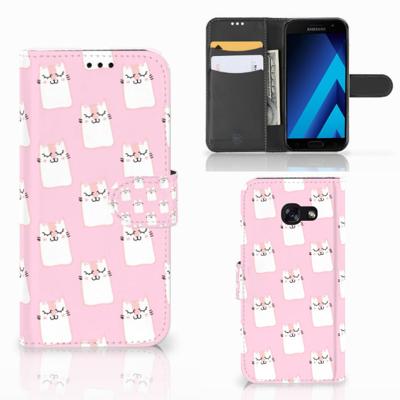 Samsung Galaxy A5 2017 | Telefoonhoesje | Met pasjeshouder | Sleeping Cats