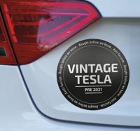 Vintage tesla autosticker Vintage tesla autosticker