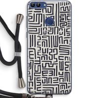 Moroccan Print: Huawei P Smart (2018) Transparant Hoesje met koord