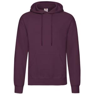 Fruit of the Loom capuchon sweater - bordeaux - volwassenen - Classic Hooded Sweat - Hoodie