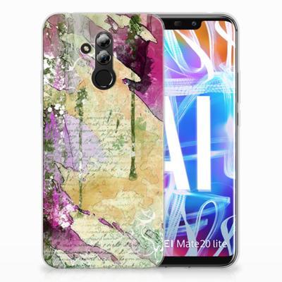 Smartphone hoesje Huawei Mate 20 Lite Letter Painting Smartphone hoesje Huawei Mate 20 Lite Letter Painting